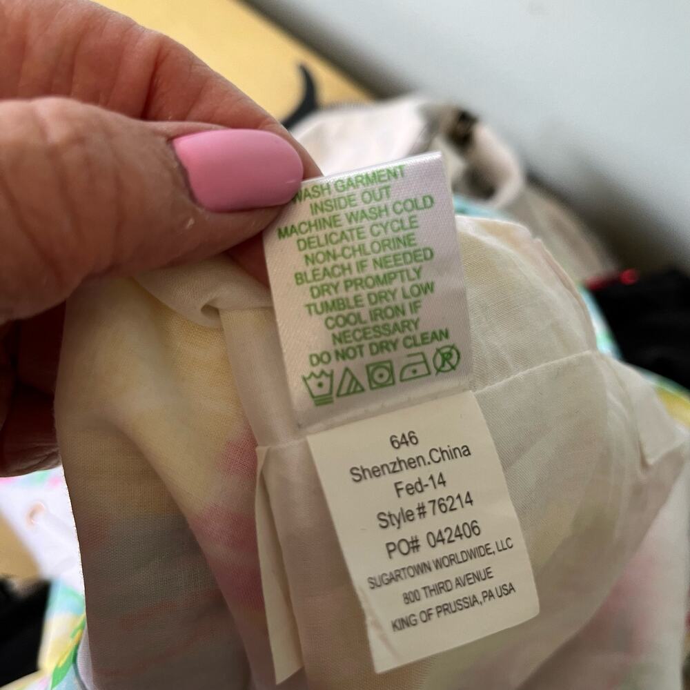 Lilly Pulitzer “Delia” Multicolor Patchwork Tie U… - image 7